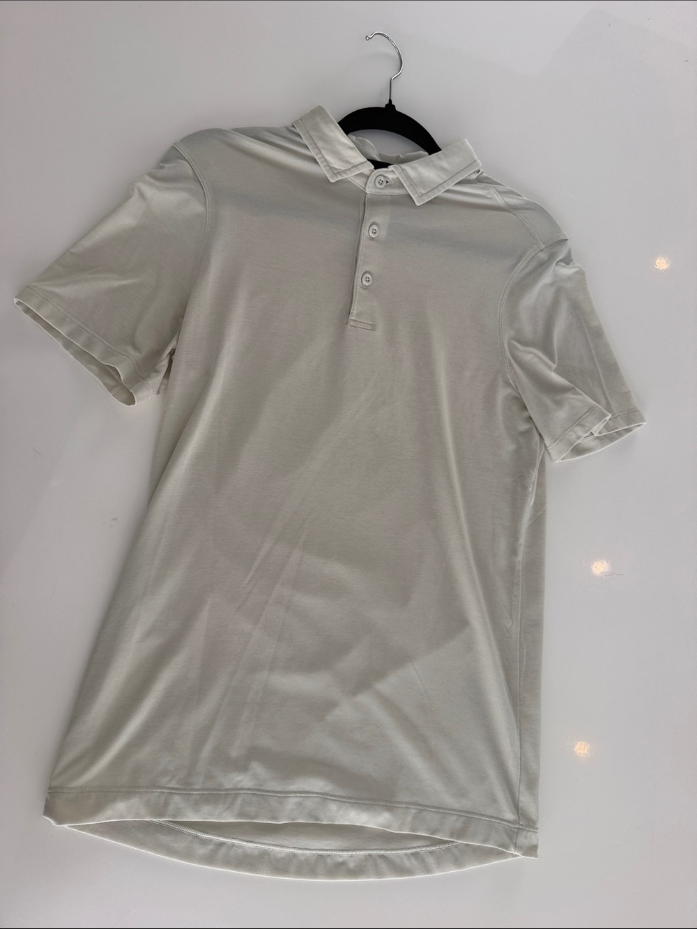 lululemon athletica Men's Short Sleeve Polo - Cream